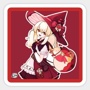 Klee costume witch Sticker